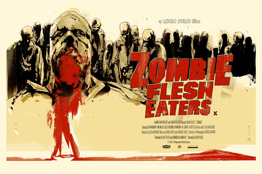 'Zombie Flesh Eaters' UK variant by Jock created for Mondo