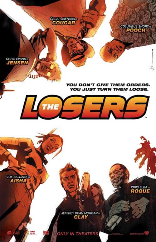 Jock's poster for the film adaption of 'The Losers' released in 2010 by Warner Brothers
