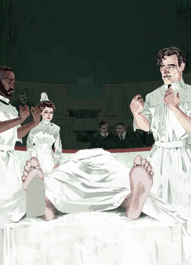 'The Knick' illustration for The New Yorker by Marc Aspinall