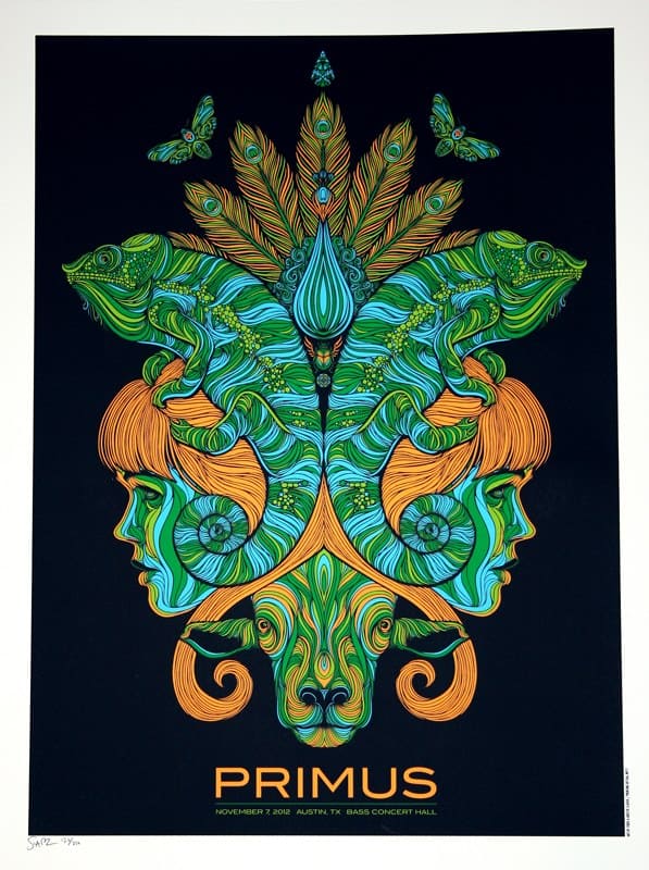 Primus gig poster by Todd Slater