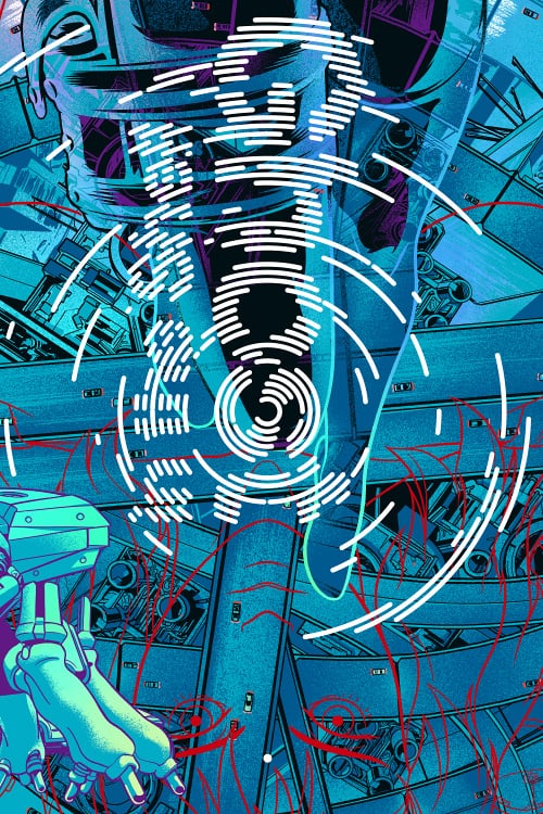 'Ghost in the Shell' (detail) by Martin Ansin