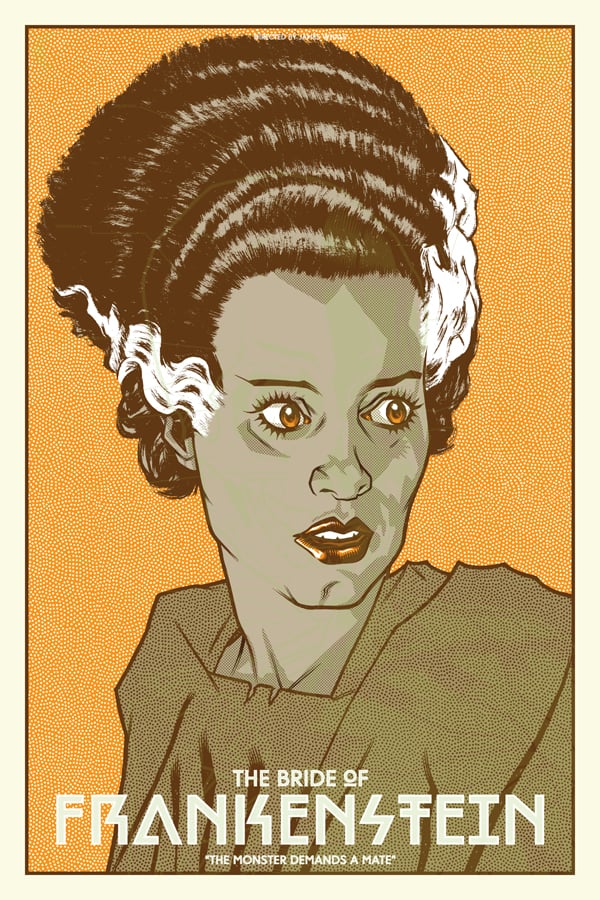 'The Bride of Frankenstein' by Brian Ewing for his solo show 'Scream With Me' at Galerie F