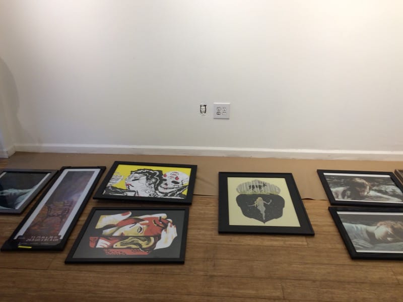 Setting up 'In Reference' at Gauntlet Gallery