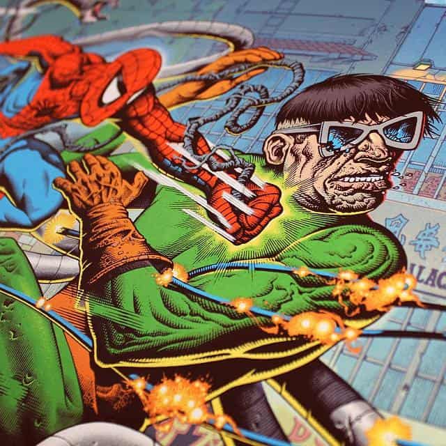 'Spider-Man vs Doc Ock' (detail) by Mike Sutfin