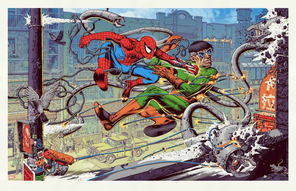 'Spider-Man vs Doc Ock' by Mike Sutfin for MondoCon 2014
