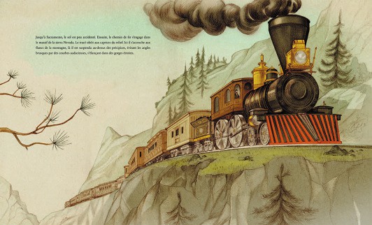 Illustration from 'Around the World in 80 Days' by Jonathan Burton