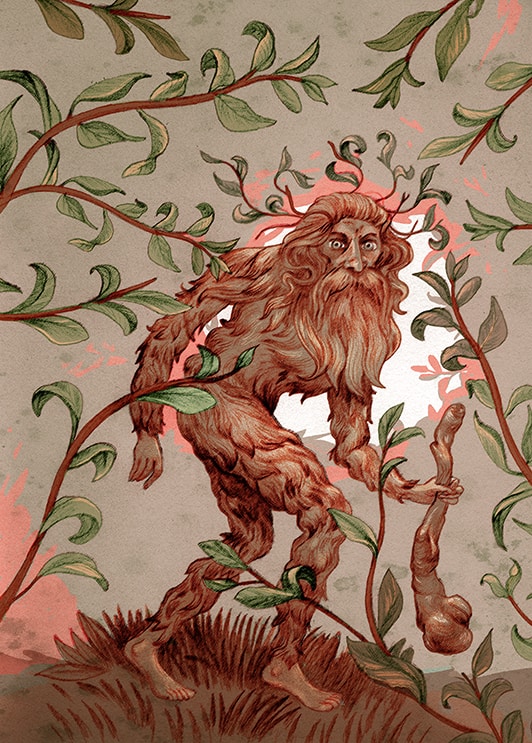'The Woodwose Wild Man' by Jonathan Burton for Fortean Times