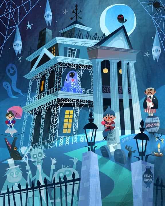 'The Haunted Mansion' by Joey Chou for WonderGround Gallery