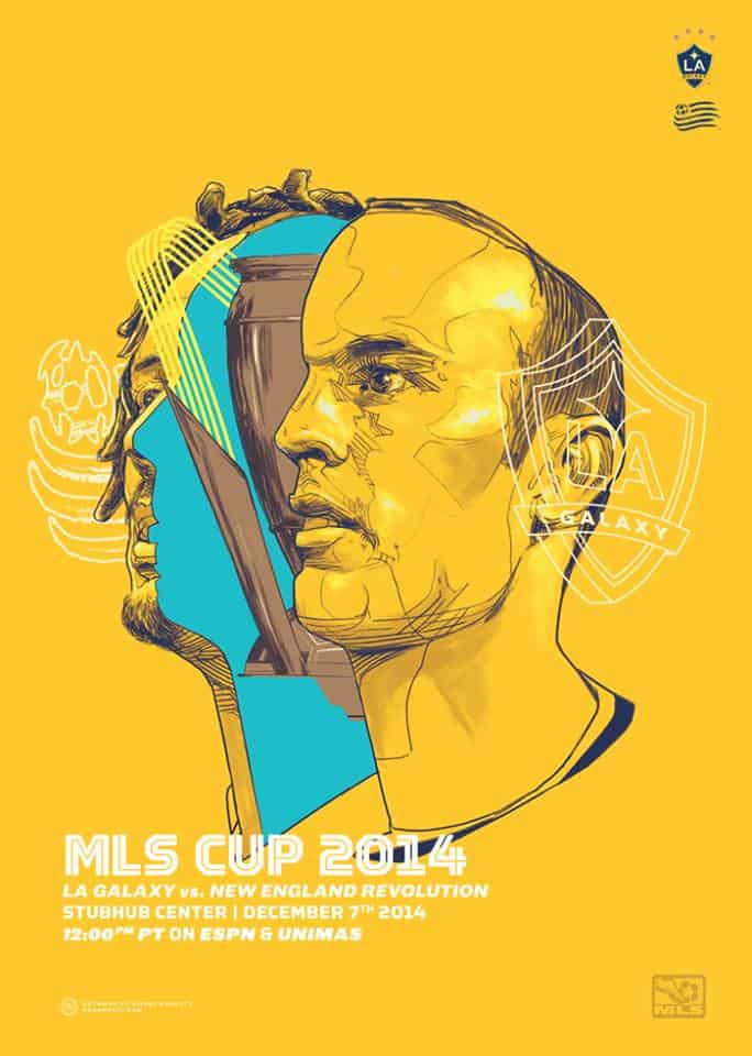 Oliver Barrett's illustration for the MLS Cup 2014
