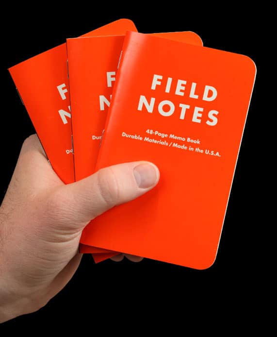 From Draplin's line of Field Notes Memo Books