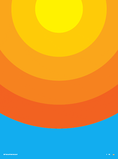 'Sunrays' by Aaron Draplin from his 'Thick Lines' Series