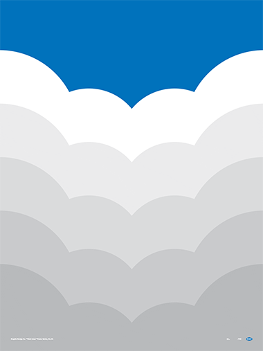 'Clouds' by Aaron Draplin from his 'Thick Lines' Series