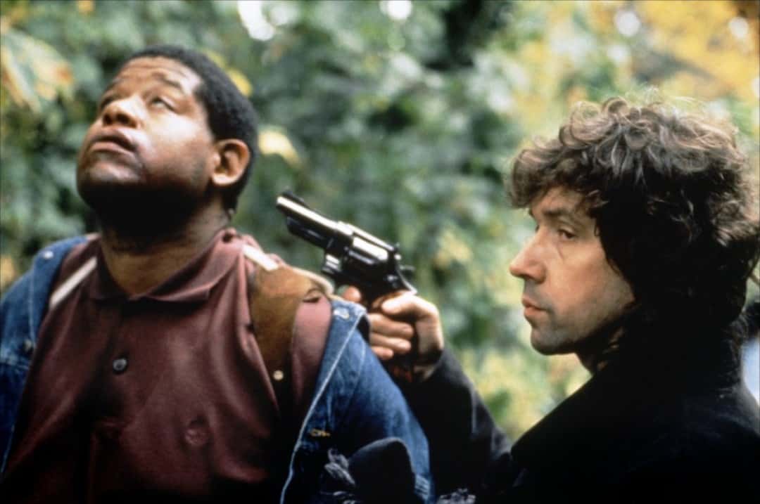 Forest Whitaker as Jody and Stephen Rea as Fergus in Neil Jordan's 1992 film 'The Crying Game'