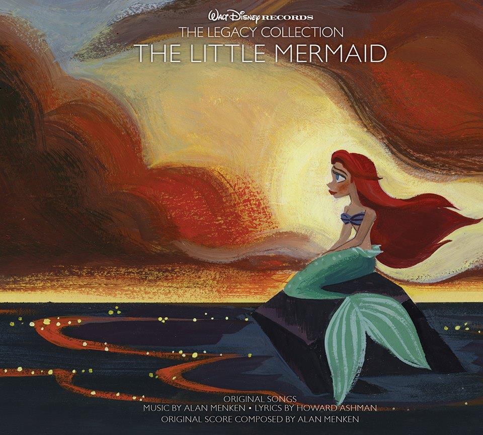 Lorelay Bové's illustration for the cover of 'The Little Mermaid' soundtrack from Disney Legacy Collection 