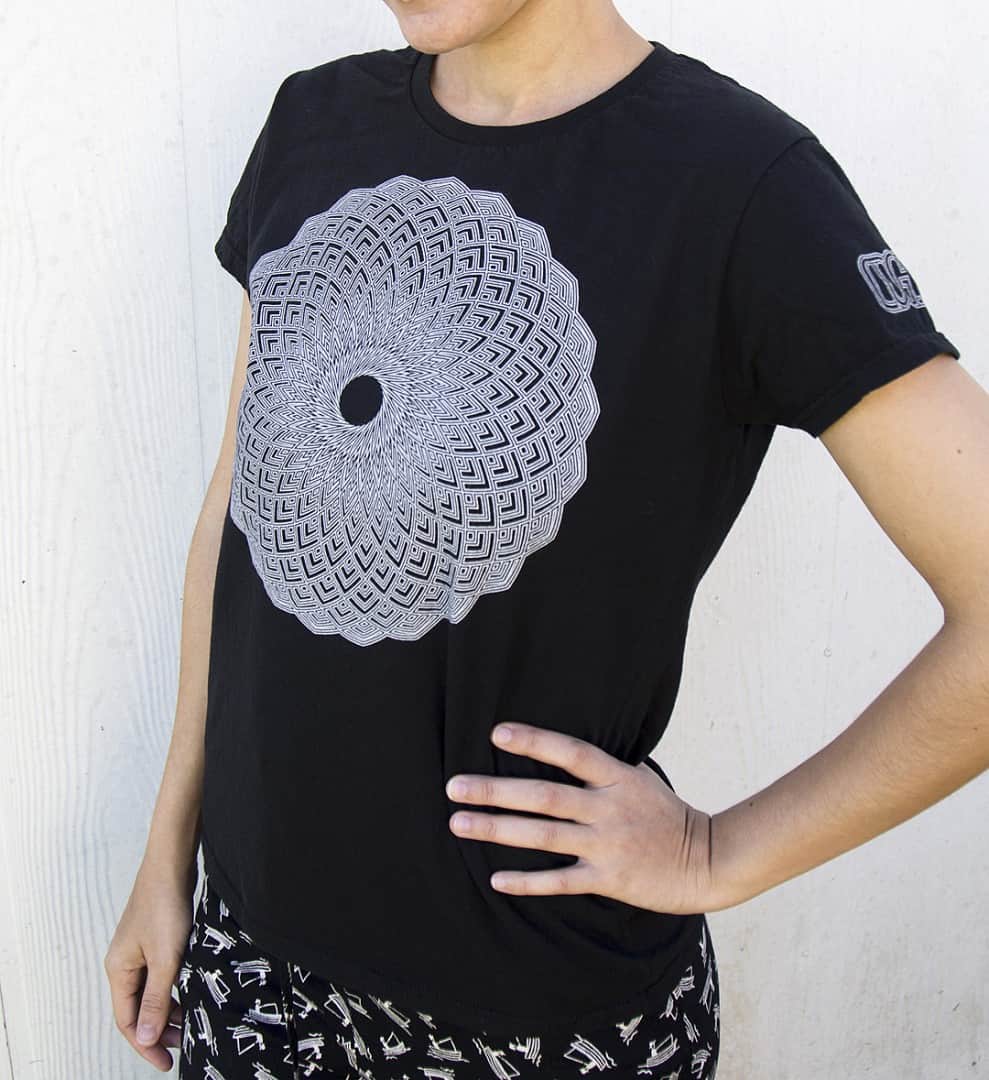 'Spiralis' Women's t-shirt designed and printed by Kyle Carter | CogDut
