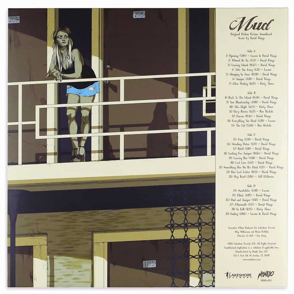 'Mud' vinyl album back cover art by Tomer Hanuka