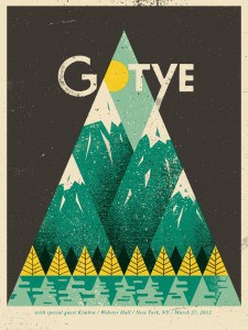 Gotye tour poster by Eric Nyffeler