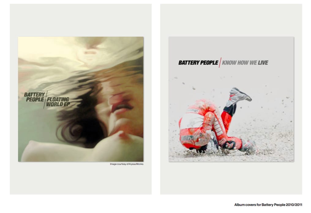 Album designs for Battery People by Jeroen Huijbreghts
