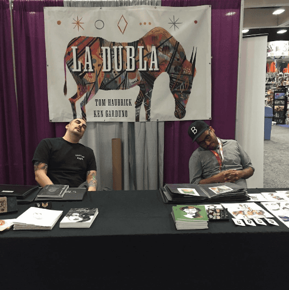 Tom Haubrick (L) and Ken Garduno (R) at San Diego Comic Con 2016
