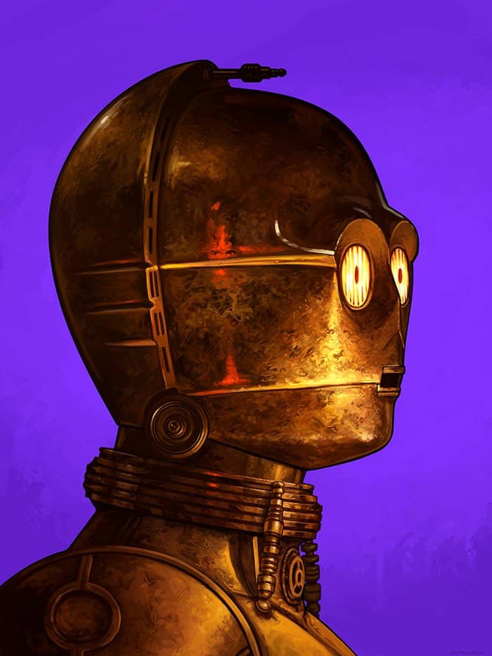 'C3-PO' by Mike Mitchell