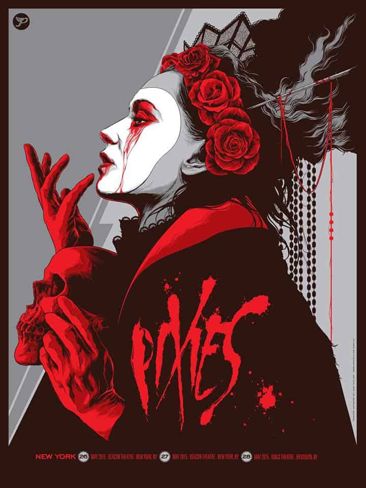 Pixies gig poster by Ken Taylor