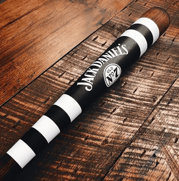 Custom bat for Jack Daniel's by Mitchell Bat Co.