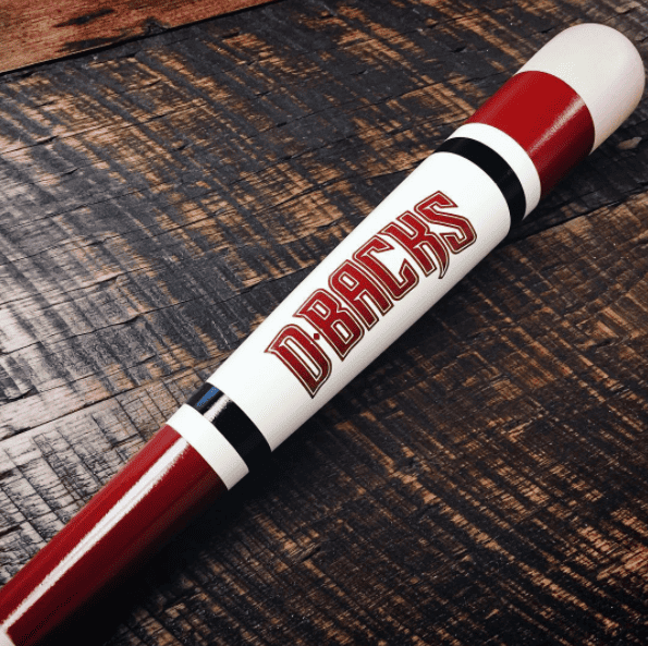 Custom bat for the Arizona Diamondbacks by Mitchell Bat Co.