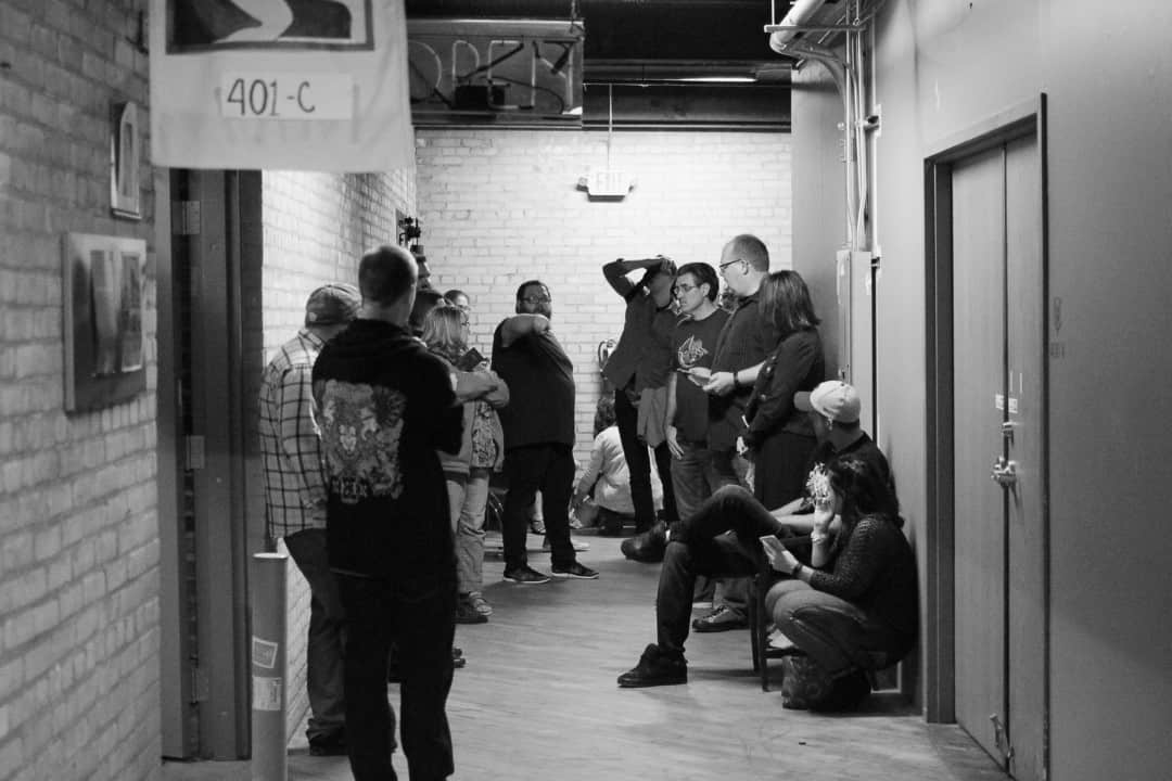 Fans lining up for opening night of 'V1' at The Vacvvm, Minneapolis | photo by: Ben LaFond
