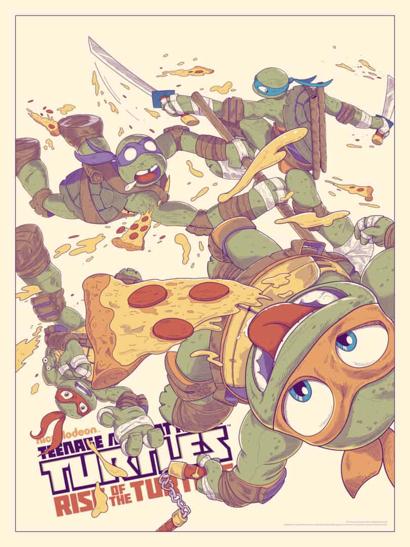 'Teenage Mutant Ninja Turtles: Rise of the Turtles' by JJ Harrison for Mondo