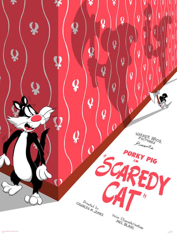 'Scaredy Cat' by JJ Harrison for Mondo