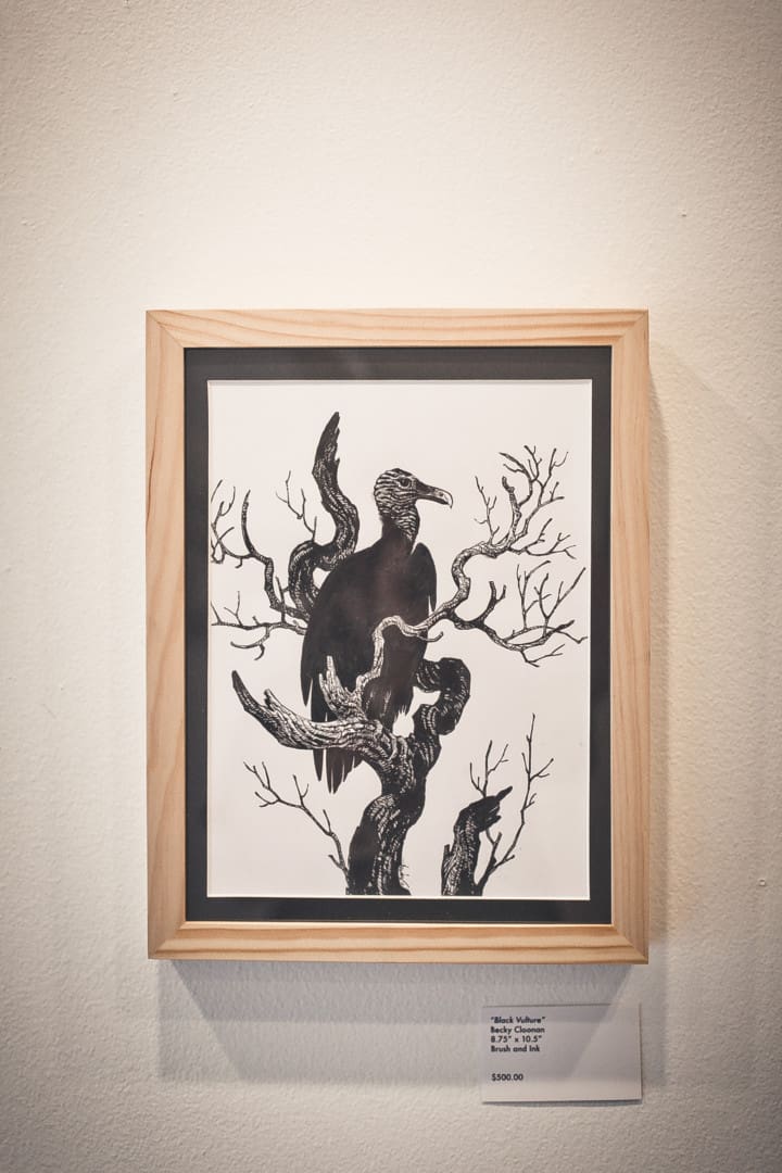 Becky Cloonan in 'Silent Aviary II' | photo by Dylan Johnson