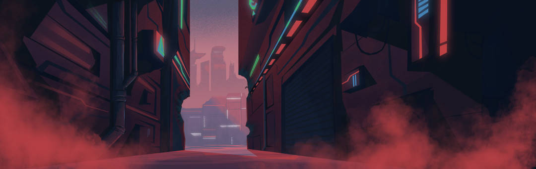 Background concepts created for the new Cartoon Network series Transformers: Cyberverse 