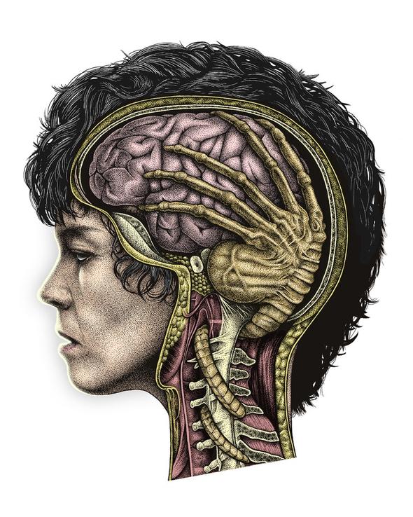 'Ellen Ripley: Brain Parasite' by Paul Jackson