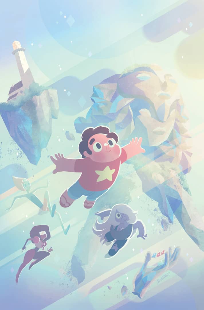 Cover art for issue 2 of Steven Universe from Boom! Studios by George Caltsoudas
