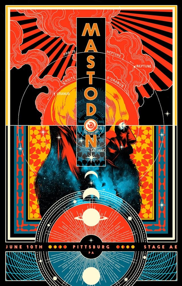 Mastodon gig poster by Matt Taylor