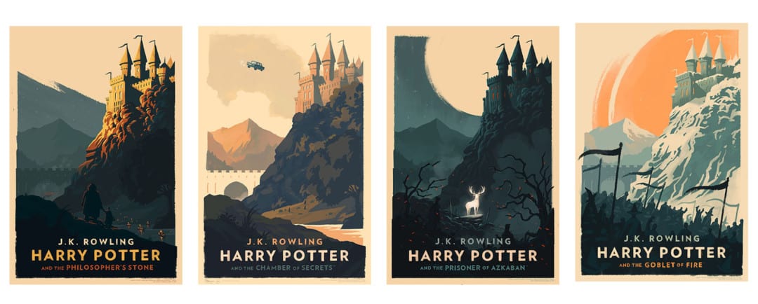 Harry Potter poster series by Olly Moss