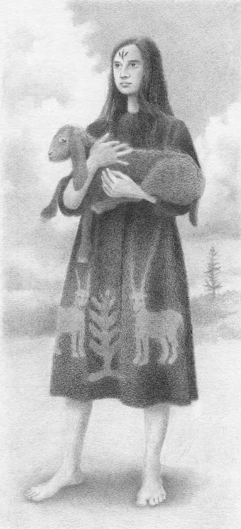 'Witch And Goat Familiar' by Matilda Katz