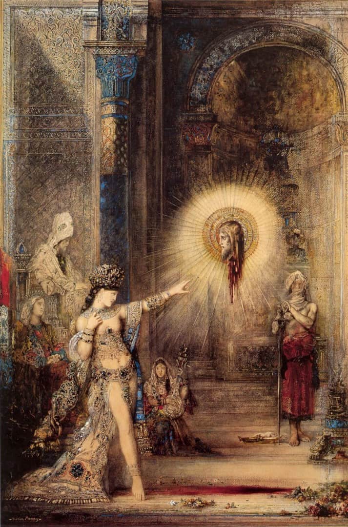 'Salomé and the Apparition of the Baptist's Head' by Gustave Moreau (1876)